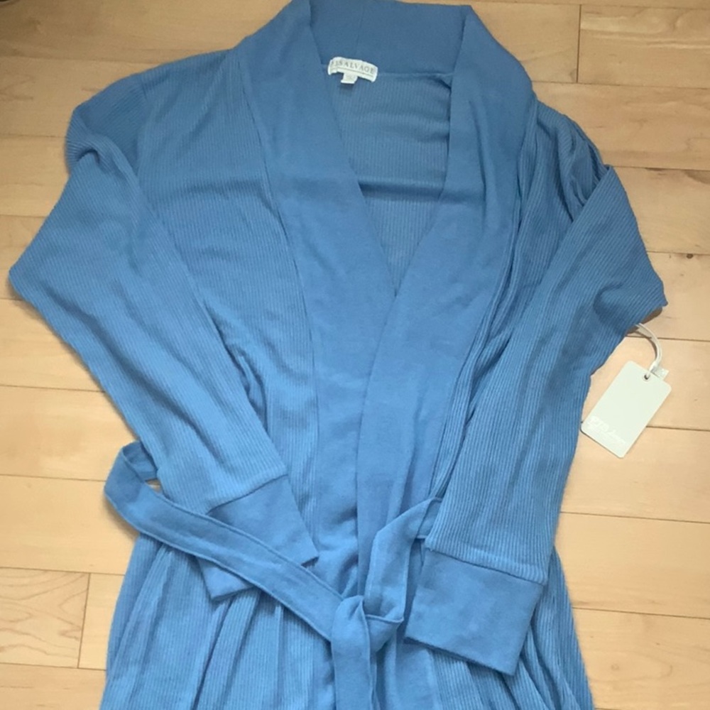NWT “Blue Tide” Robe w/Attached Belt PJ Salvage - Picture 5 of 5